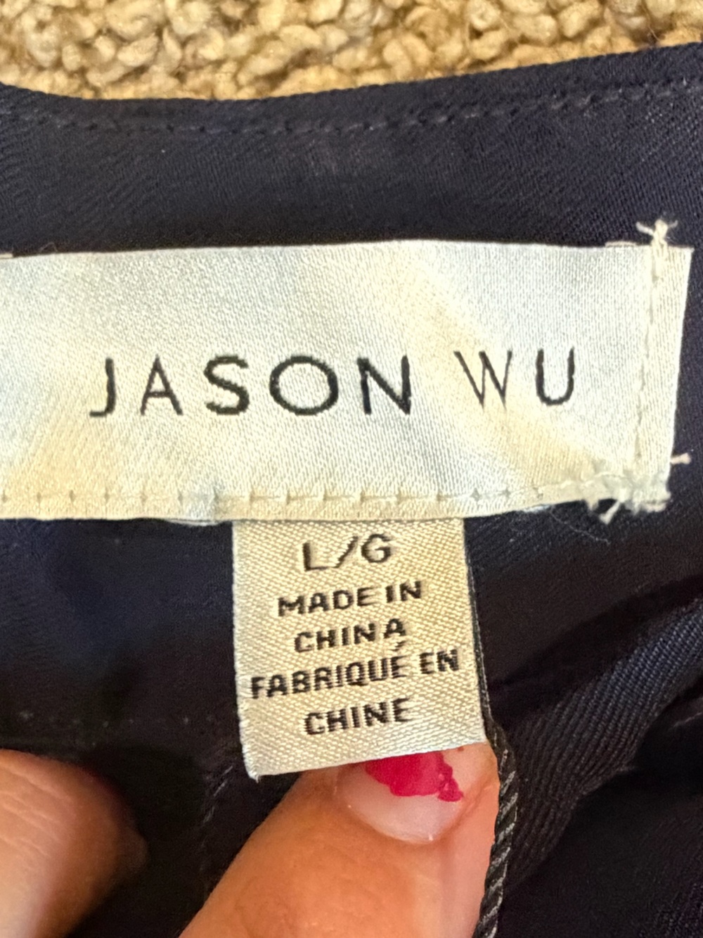Jason Wu Navy Wide-Leg Dress pants - Picture 4 of 5